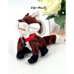 Vintage Coca-Cola I999 Germany FANNIE The Fox Plush Stuffed Animal Beanie NWT